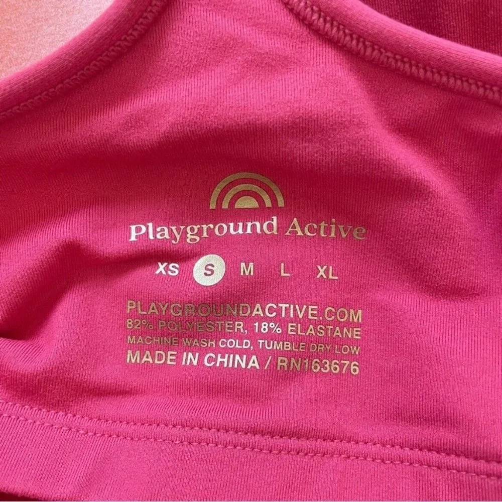 Playground Active Anthropologie Athletic Mini Dress Women's Small Pink Stretch - Picture 10 of 15